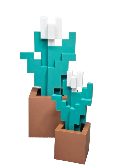 Tulips 3d Printed Inspired by Minecraft, 6 Colors!